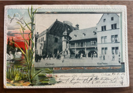 Colmar - Carte Gauffrée Art Nouveau - Circulé Le 25/01/1910 - Colmar