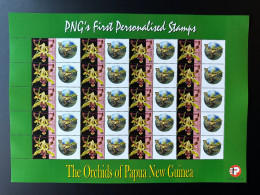 Papua New Guinea PNG 2007 Mi. 1244 Personalized Dinosaures Dinosaurs Dinosaurier Orchids Flowers - Prehistorics