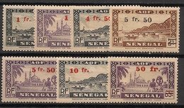 SENEGAL - 1944 - N°YT. 189 à 195 - Série Complète - Neuf Luxe ** / MNH / Postfrisch - Ongebruikt