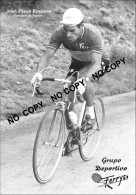 PHOTO CYCLISME REENFORCE GRAND QUALITÉ ( NO CARTE ) JOSE PEREZ FRANCES TEAM FERRYS 1965 - Cycling