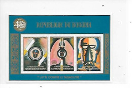 Burundi Feuillet De 3 Timbres N°931 à 933 Lutte Contre Le Tabagisme - Unused Stamps
