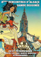 8èmes Rencontres D'Alsace Bande Dessinée - Strasbourg 02 Et 03 Avril 2022 - Carte Neuve - Comics
