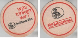 5000454 Bierdeckel Rund - Schultheiss - 130 Jahre - Sous-bocks