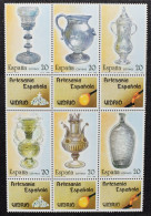 España Spain 1988 Artesanía Española Vidrio Mi 2820/25 Yv 2555/60 Edi 2941/46 Nuevo New MNH ** - Ungebraucht