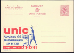 +++ PUBLIBEL Neuf 2F - Magasins UNIC - KNOKKE - N° 1950  // - Werbepostkarten