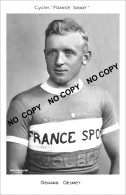 PHOTO CYCLISME REENFORCE GRAND QUALITÉ ( NO CARTE ) GERARD DESMET TEAM FRANCE SPORT 1939 - Wielrennen