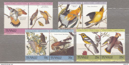 BIRDS Vogel Oiseaux Audubon 1985 Tuvalu Mi 276-283  MNH (**) #Fauna1002 - Autres & Non Classés