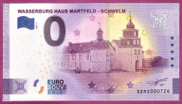 0-Euro XERS 01 2021 WASSERBURG HAUS MARTFELD-SCHWELM - Prove Private