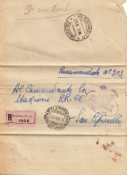 PALERMO _1939  /  SAN CIPIRRELLO  - Piego Racc. Regi Carabinieri _ Franchigia - Poststempel