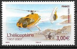 France 2007 Poste Aérienne N° 70, Hélicoptère, à La Faciale - 1960-.... Postfris