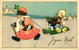 CPA - Babbo Natale, Père Noël, Santa Claus - VG - B028 - Kerstman