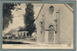 CPA (21) PLUVET - Thème: ARBRE - Aspect De L'arbre Nationale Sur La Place Communale En 1910 - Other & Unclassified