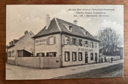 Strasbourg Montagne Verte - Restaurant Gasthaus Zu Den Drei Aehren - Charles Mentel Tramstation - Matelotes - Straatsburg