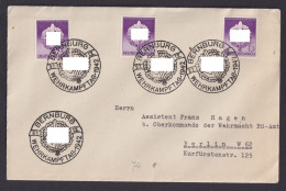 Bernburg Deutsches Reich Sachsen Anhalt Sonderstempel U. Marke Wehrkampftage - Storia Postale