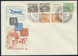 Berlin Brief Bauten Zusammendruck W 9 Flugpost 100 Jahre Briefmarke FDC 2x SST - Storia Postale