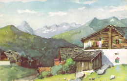 Belle Carte Couleur Illustrée D'un Joli Chalet Alpin En Suisse Ouen Italie Ed. DDD 311 - 1900-1949