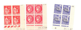 © -  Fr. 3 Coins Datés N° 283 - 373 -+ C.D. Préoblitéré N° 119 (rare) -Neufs Sans Charnière  - VOIR SCAN - 1930-1939