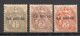 ROUAD - 1916-20 - N°YT. 4 - 5 - 6 - Type Blanc 1c / 2c / 3c - Neuf Luxe ** / MNH / Postfrisch - Unused Stamps