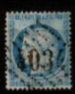 FRANCE    -   1871 .   Y&T N° 60A Oblitéré  GC 4034  ( Troyes )  .Cérès - 1871-1875 Cérès