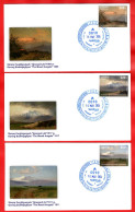 Armenie/Armenia 2024, Mount Aragats In The Armenien Painting, Bashinjaghyan Gyurjian Zardaryan Art MS - 5pc FDC - Armenia