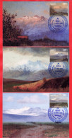 Armenie/Armenia 2024, Mount Aragats In The Armenien Painting, Bashinjaghyan Gyurjian Zardaryan Art MS - 5pc Card Maximum - Armenien