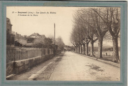 CPA (01) SEYSSEL - Aspect De L'avenue De La Gare Et Quais Du Rhône En 1920 - Seyssel