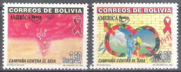 7067  AIDS - SIDA - UPAEP - Bolivia Yv 1061-62 - MNH - 1,75 (8) - Ziekte