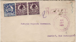HONDURAS 1929 R - LETTER SENT FROM YORO TO PARIS - Honduras