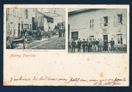 57. Montoy-Flanville. Serrurerie, Maréchal-ferrant. Fabrique De Voiture. Restauration François Nicolas. Débitant. 1905 - Other & Unclassified