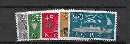 1960 MNH Norway Mi 444-48, Postfris** - Unused Stamps
