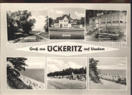 71838893 Ueckeritz Usedom Achterwasser Bahnhof Strandklause Strand Ueckeritz - Andere & Zonder Classificatie