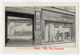 VP23.146 - Carte Publicitaire - Vêtements ¨ AU TAILLEUR DE L'ALOUETTE ¨ L. HERBAUT - DENNEULIN à PARIS & ROUBAIX - Reclame