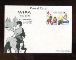 "MALTA" 1981, Sonderpostkarte Mi. P 20 ** (L2152) - Malta