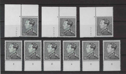 OBP 2111 - 11fr. Leopold III - Plaatnummers + Drukdata  - Postfris MNH - 1936-1951 Poortman