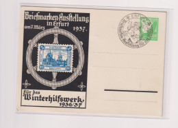 GERMANY  ERFURT 1937 Nice Postal Stationery - Cartes Postales