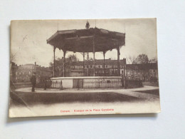 Carte Postale Ancienne (1928) Denain Kiosque De La Place Gambetta - Denain