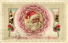 CPA - Babbo Natale, Père Noël, Santa Claus - Rilievo, Relief, Embossed, Gaufré - VG - B044 - Santa Claus