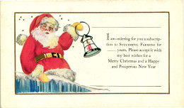 CPA - Babbo Natale, Père Noël, Santa Claus - Rilievo, Relief, Embossed, Gaufré - NV - B049 - Santa Claus