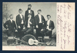 Luxembourg. Groupe De Six Musiciens Avec Leurs Instruments, Accordéons, Guitare, Violon . Photo Pierre Thorn - Esch-sur-Alzette