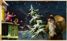 CPA - Babbo Natale, Père Noël, Santa Claus - VG - B043 - Kerstman