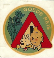 TINTIN   Autocollant Goede Reis - Comics