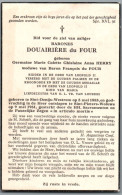 Bidprentje St-Denijs-Westrem - Herry Germaine Marie Colette Ghislaine Anna (1883-1961) Barones - Andachtsbilder