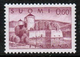 1963 Finland, Olavinlinna Castle X Te Paper **. - Unused Stamps