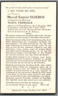 Bidprentje St-Denijs-Westrem - Oliebos Marcel Kamiel (1900-1943) - Andachtsbilder