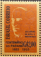 C 325 Brazil Stamp Parana Zacarias De Gois And Vasconcellos 1954 Straw Paper - Unused Stamps