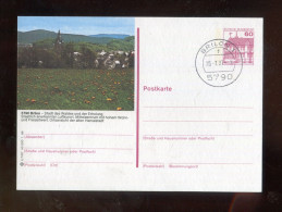 "BUNDESREPUBLIK DEUTSCHLAND" 1986, Bildpostkarte Mit Bildgleichem Stempel Ex "BRILLON" (L2158) - Cartes Postales Illustrées - Oblitérées