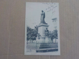 CPA -  AU PLUS RAPIDE -  CHAMBERY - LE MONUMENT ANTOINE FAVRE -  VOYAGEE TIMBREE 1902 - Chambery