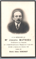 Bidprentje St-Gérard - Mathieu Joseph (1874-1930) - Images Religieuses