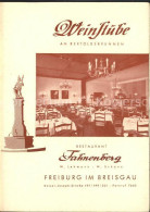 71838228 Freiburg Breisgau Restaurant Fahnenberg Weinstube Freiburg Breisgau - Freiburg I. Br.