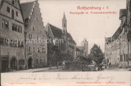 71838173 Rothenburg Tauber Herrngasse Mit Franziskanerkirche Rothenburg - Rothenburg O. D. Tauber